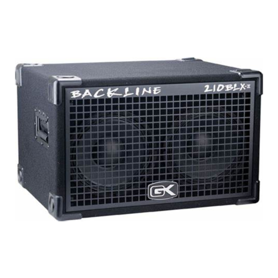 Gallien-Krueger Backline 115BLX 사양 시트