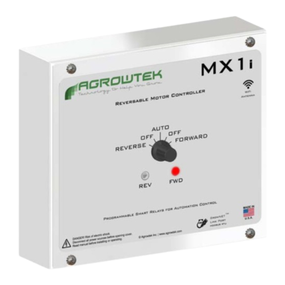 Agrowtek MX1i Manuale di istruzioni