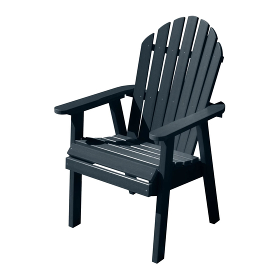 highwood Adirondack Hamilton Deck Chair Montaj Kılavuzu