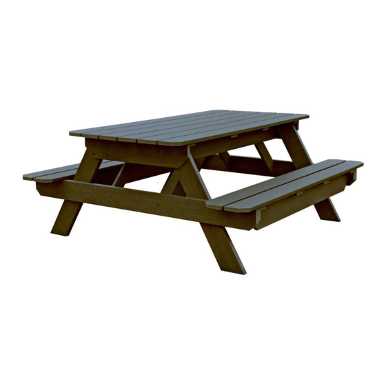 highwood Liberty Picnic Table Manual de montaje