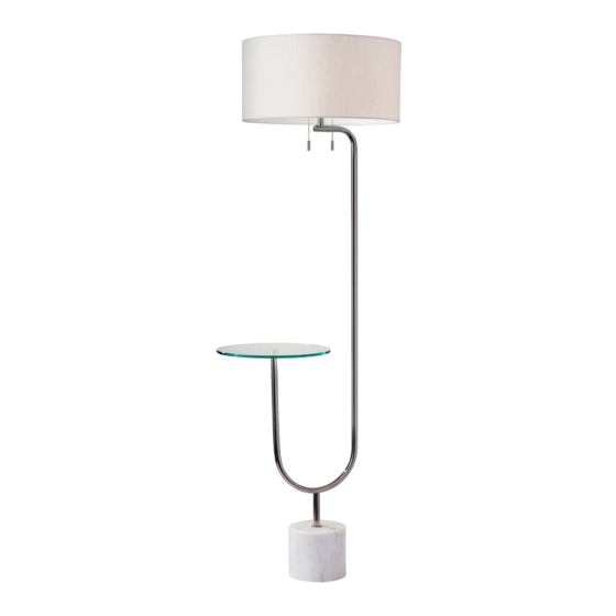 Adesso Sloan Shelf Floor Lamp Інструкція з монтажу