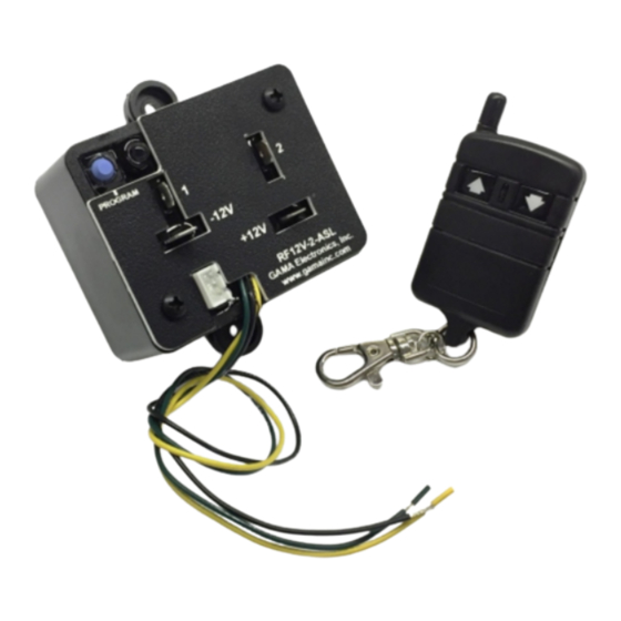 GAMA Electronics RF24V-2-ASL-NIS Manuale di istruzioni