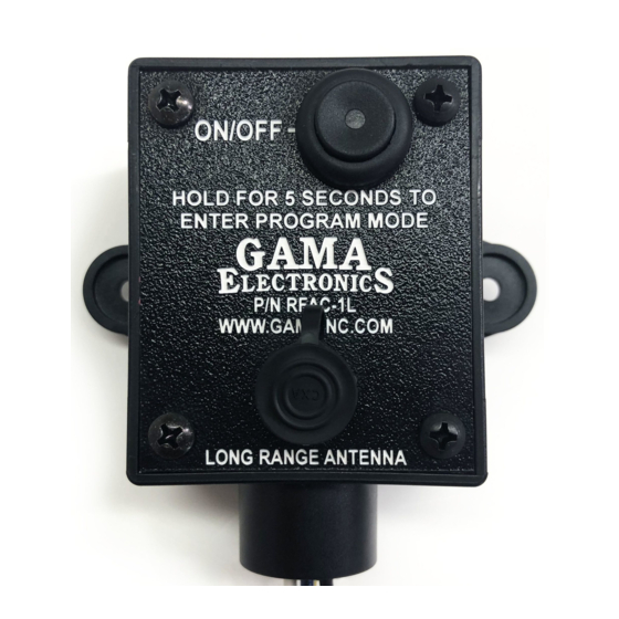 GAMA Electronics RFAC-1L 사용 설명서