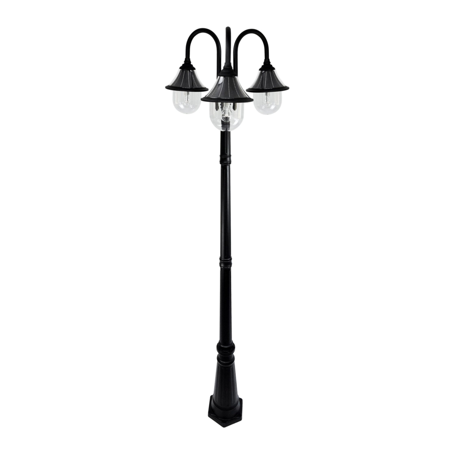 Gama Sonic ORION SOLAR LAMP POST Manuel d'instruction