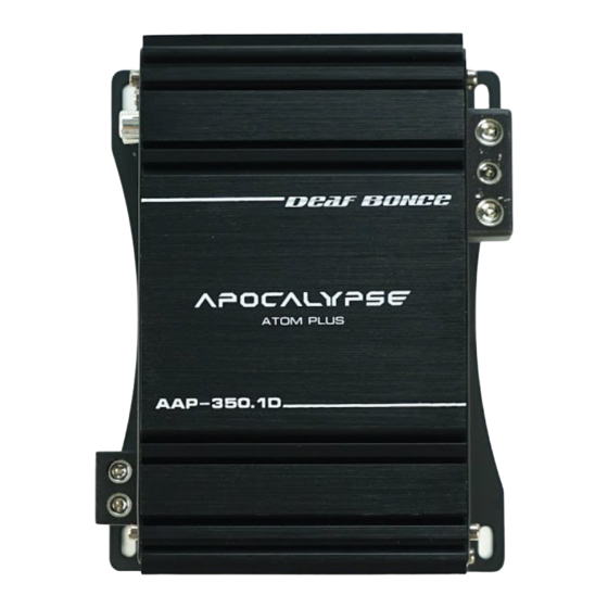 Deaf Bonce APOCALYPSE ATOM PLUS AAP-1600.1D Gebruikershandleiding