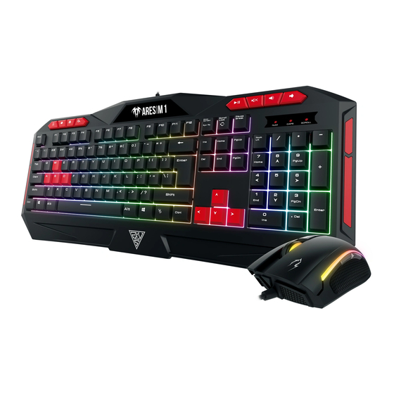 GAMDIAS Ares M1 Gaming Combo Руководство по быстрой установке