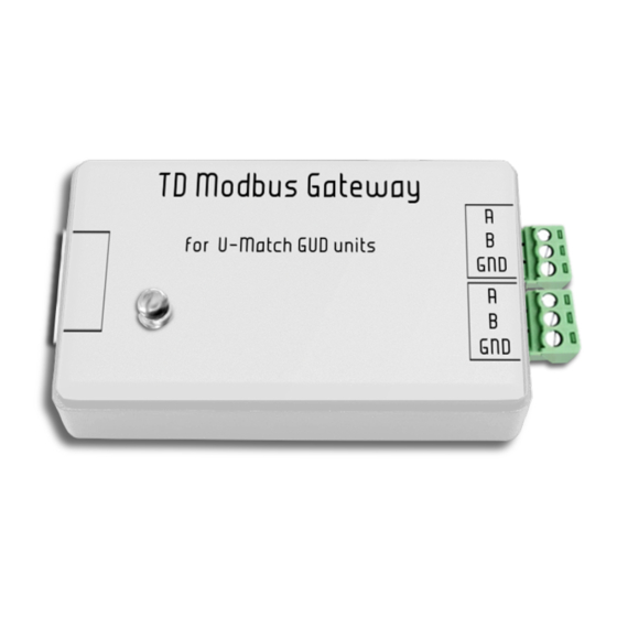 Gree TDmetal Modbus Gateway Руководство по установке