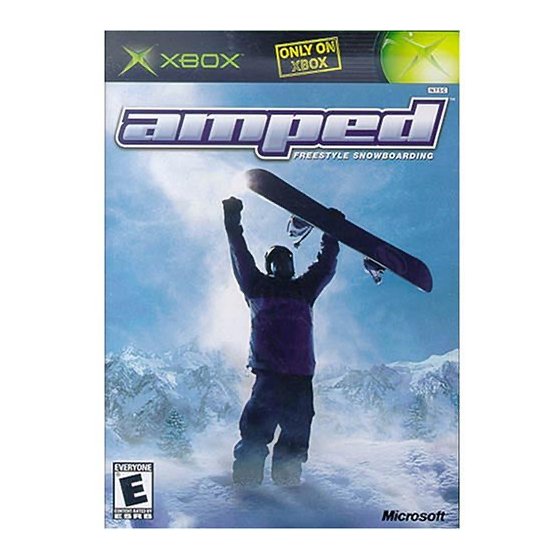 GAMES MICROSOFT XBOX AMPED 매뉴얼