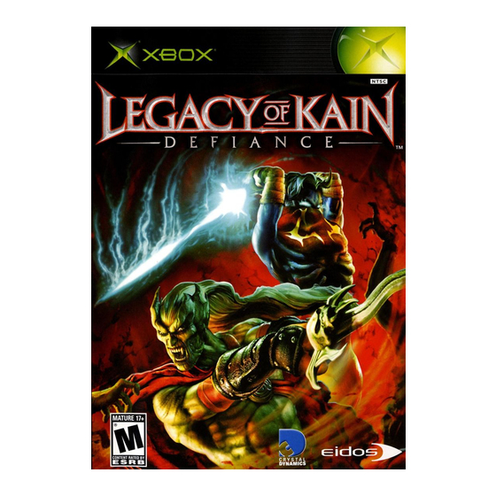 GAMES MICROSOFT XBOX LEGACY OF KAIN-DEFIANCE マニュアル