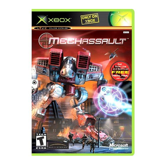 GAMES MICROSOFT XBOX MECH ASSAULT Manuel