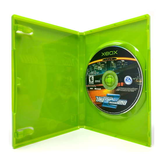 GAMES MICROSOFT XBOX NEED FOR SPEED 2-UNDERGROUND Manuel