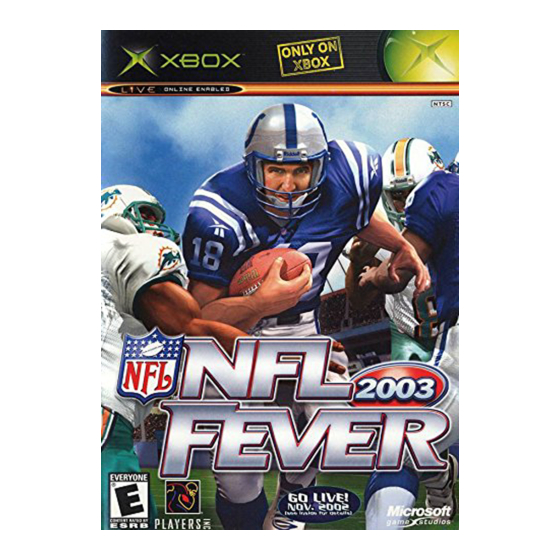 GAMES MICROSOFT XBOX NFL FEVER 2002 Podręcznik