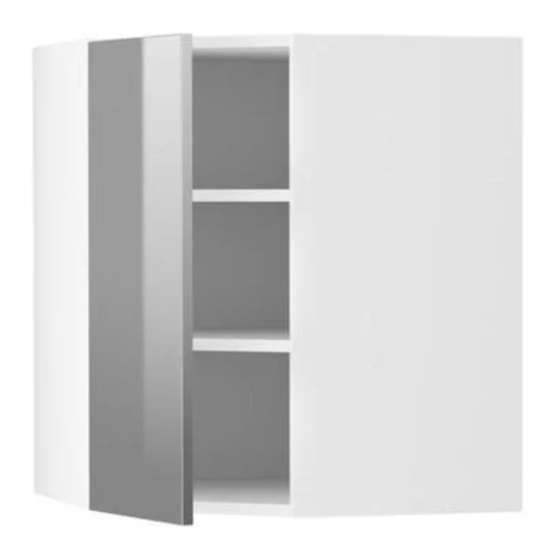 IKEA AKURUM WALL CORNER CABINET Manual de instruções