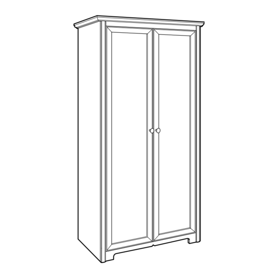 IKEA ASPELUND WARDROBE W/ 2 DOORS Instrukcja obsługi