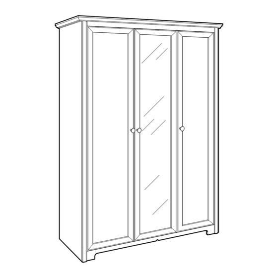 IKEA ASPELUND WARDROBE W/ 3 DOORS Manuale di istruzioni