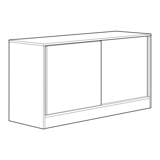 IKEA ASPVIK CAB/SLIDING DOORS 55X30