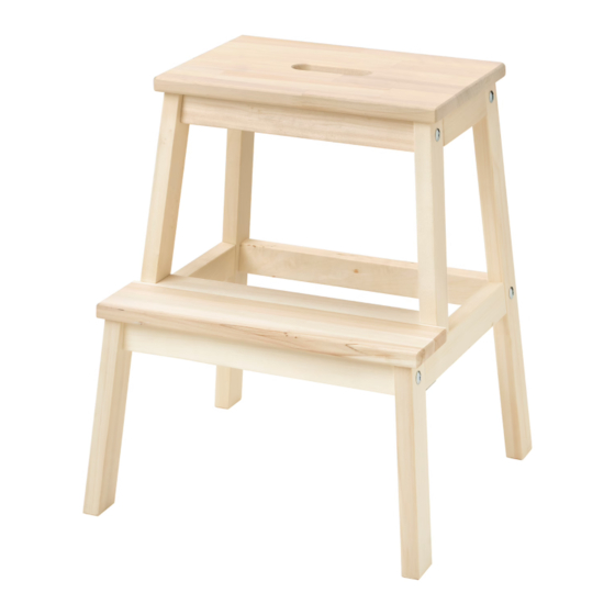 IKEA BEKVÄM STEP-STOOL Manual de instrucciones