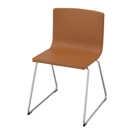 IKEA BERNHARD CHAIR 조립 지침