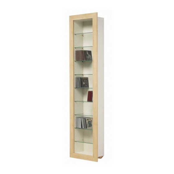 IKEA BERTBY GLASS-DOOR WALL CABINET 17X67 Manual de instruções