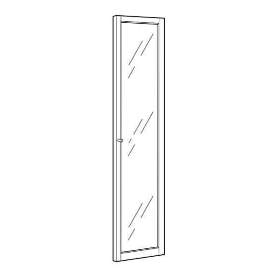 IKEA BILLY BYOM GLASS DOOR 80