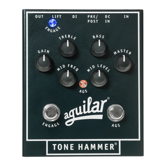 Aguilar Tone Hammer Manual do Proprietário