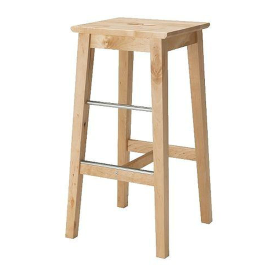 IKEA BOSSE STOOL Instrukcja obsługi