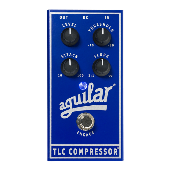 Aguilar TLC COMPRESSOR Gebruikershandleiding