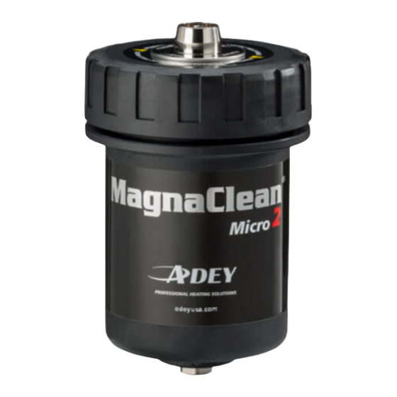 Adey MagnaClean Micro 2 Інструкція з монтажу та обслуговування