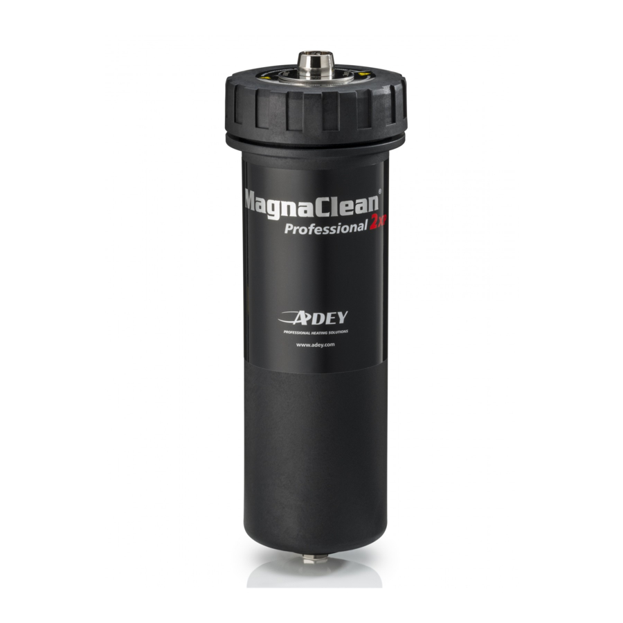 Adey MagnaClean Professional2XP Встановлення та обслуговування