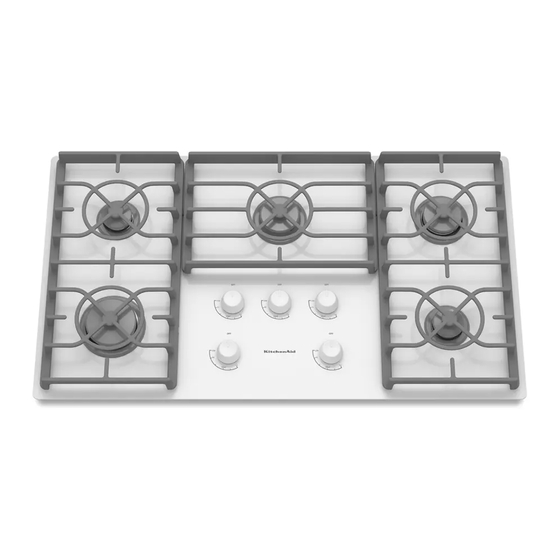 KitchenAid KGCC566RWW - Pure 36 Inch Sealed Burner Gas Cooktop Onderdelenlijst