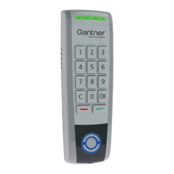 Gantner GAT SLR 7300 Beknopte handleiding