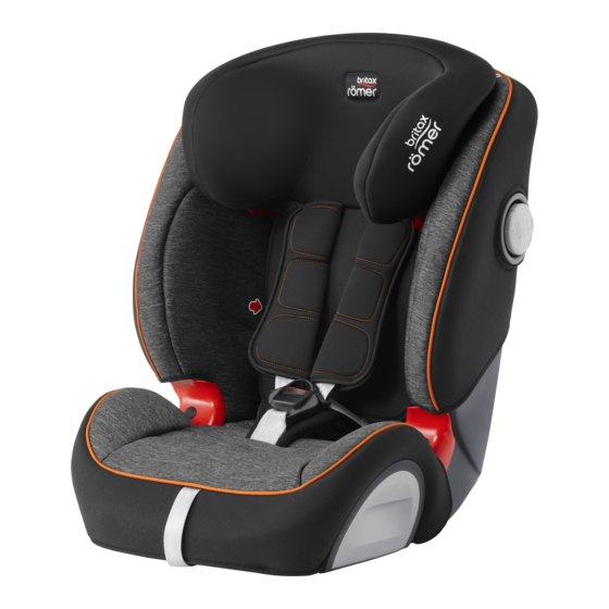 Britax-Romer EVOLVA 123 SL SICT Kullanıcı Talimatları