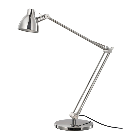 IKEA ANTIFONI WORK LAMP Інструкція з монтажу Посібник з монтажу