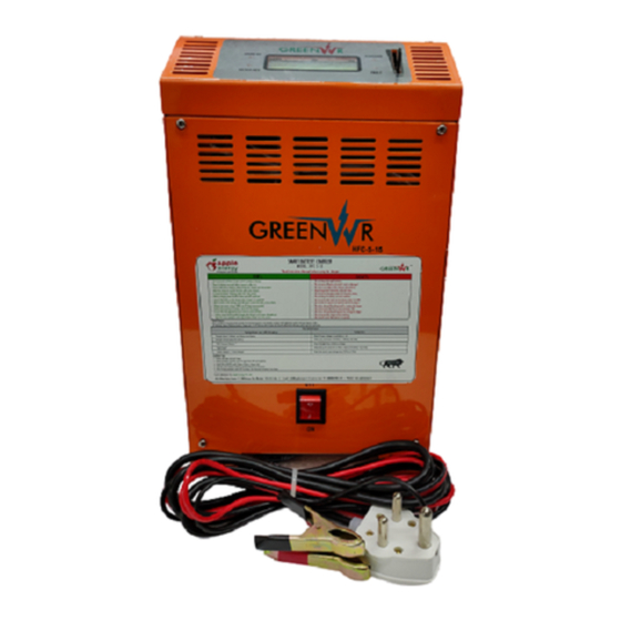 Green Power HFC 5-15 Manual do utilizador