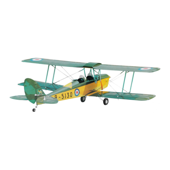 Green R/C Model Airplanes Tiger Moth Instruction Manual