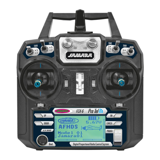 Jamara FCX6 Pro Tel Instructie