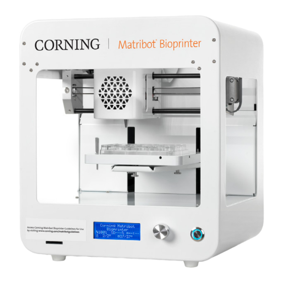 CORNING Matribot Bioprinter Manual de instruções