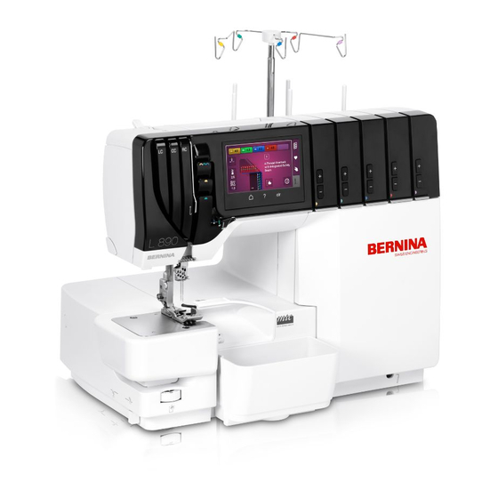 Bernina L 890 Riferimento rapido