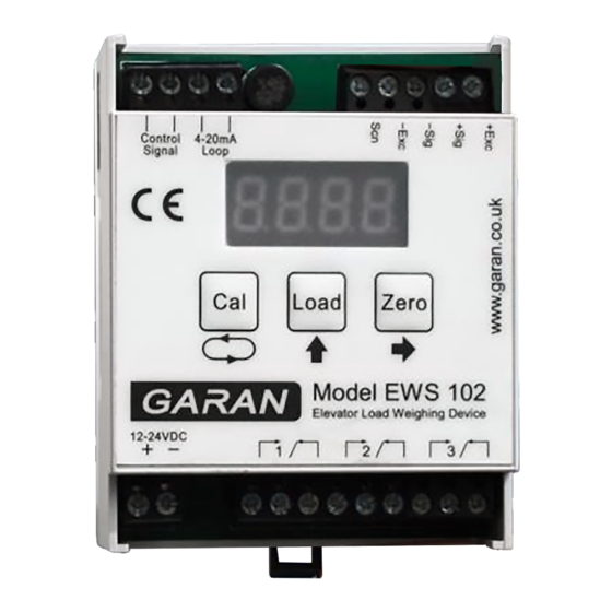 GARAN EWS-102 Pengaturan Sistem