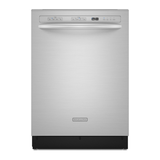 KitchenAid KUDS50SVWH - Semi-Integrated Dishwasher With 5 Wash Cycles Daftar Bagian