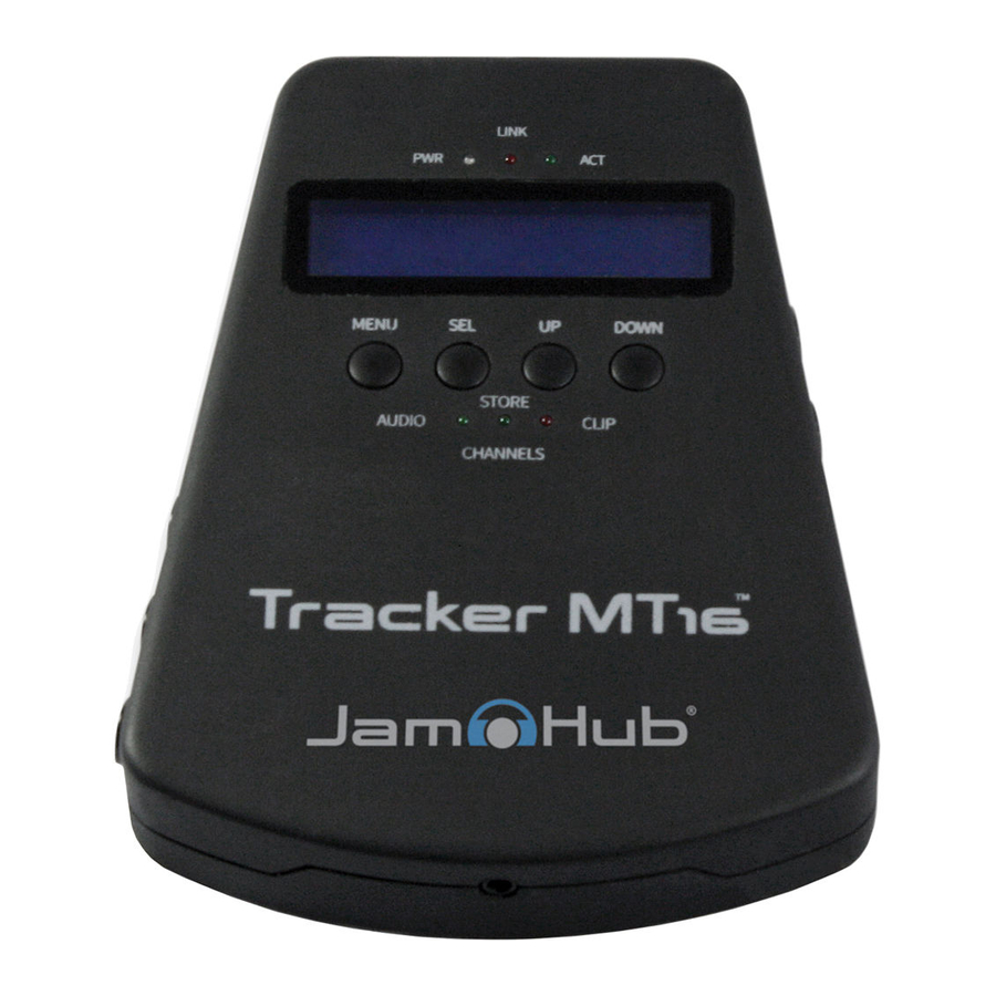 JamHub Tracker MT16 Manuale d'uso