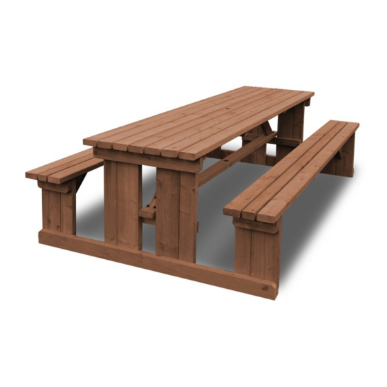 Garden Furniture Direct Newland Picnic Bench Montagehandleiding