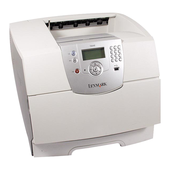 Lexmark 20G1500 - T 640rn B/W Laser Printer Manual de serviço