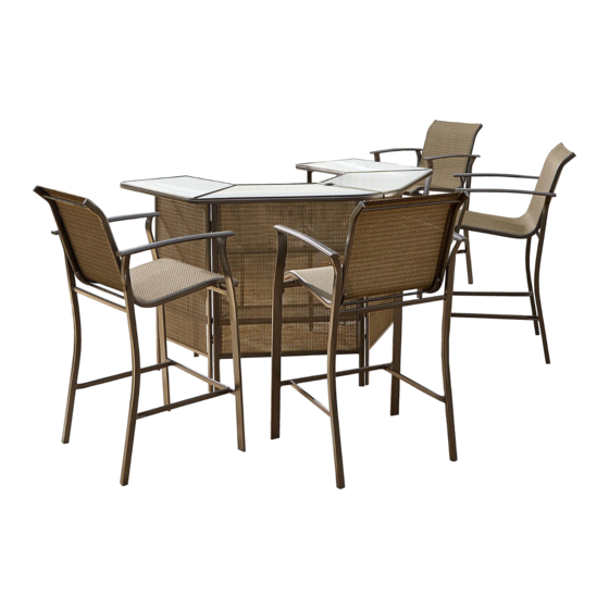 Garden Oasis EAST POINT 5PC BAR SET Instrukcja obsługi