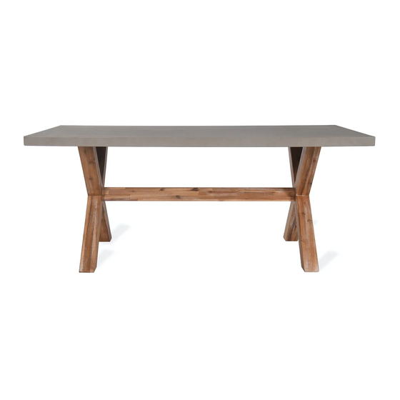 Garden Trading Burford Table Инструкции по сборке