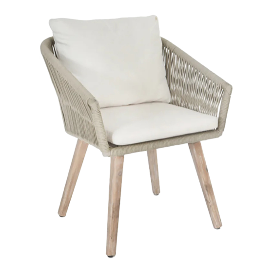 Garden Trading Colwell Dining Chair Instrukcja montażu