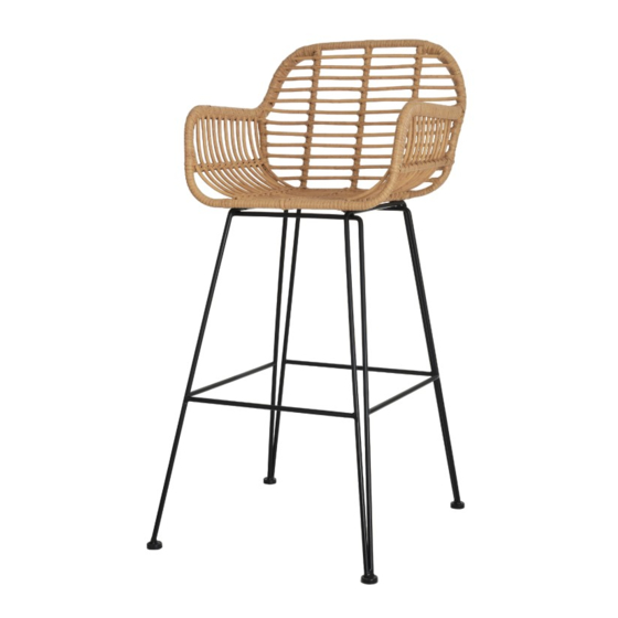 Garden Trading Hampstead Bar Stool All-weather Bamboo Инструкции по сборке