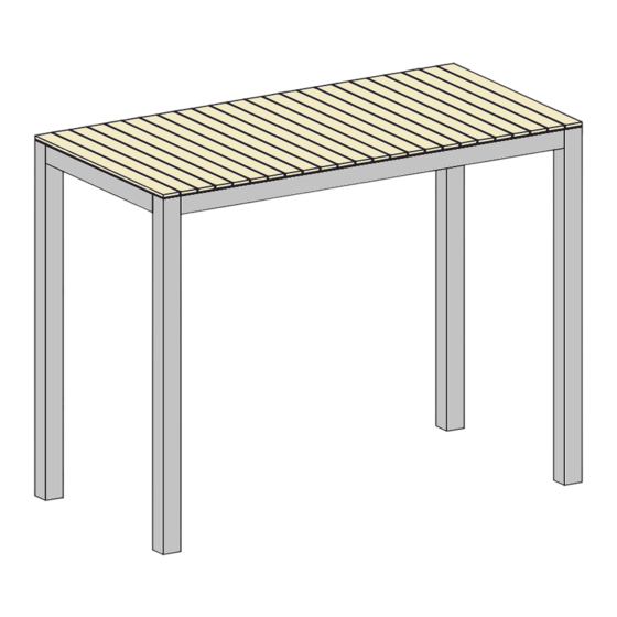 Garden Trading Harlyn Bar Table Instructions de montage