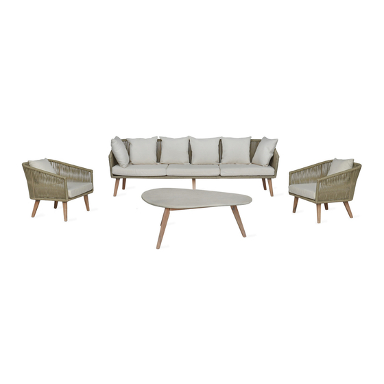 Garden Trading Colwell Sofa Set FUPL01 Istruzioni per il montaggio