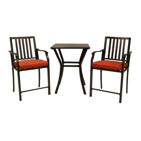 Garden Treasures LG-0174-3PC-CHAIR Manuel